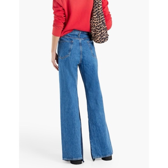 Frame Le Jane Atelier Twisted Seam High-Rise Straight-Leg Jeans size 24 - Picture 3 of 10